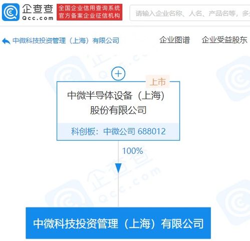 中微公司成立科技投資管理公司,注冊(cè)資本3億元